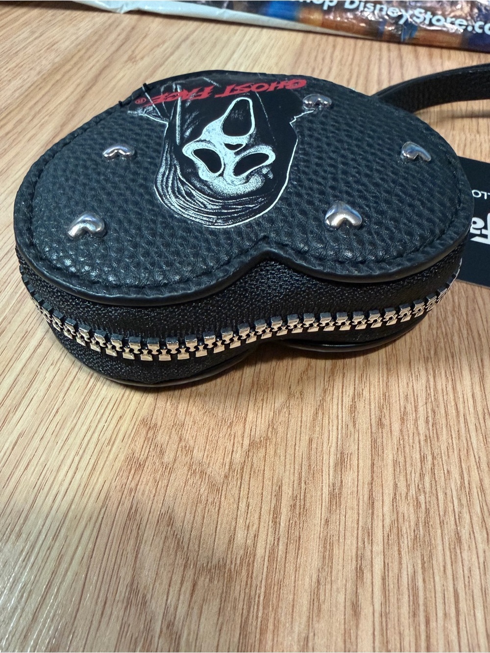 Scream Ghost Face Heart Shaped Coin Purse Wristlet *Primark* New with Tags - Picture 3 of 4